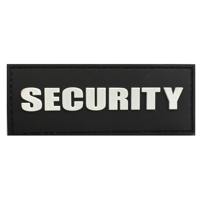 WARAGOD нашивка 3D SECURITY, черна 8.8x3.4cm