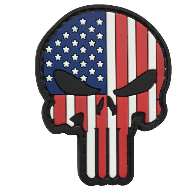 WARAGOD 3D US Patriot Punisher нашивка 6x4.5cm