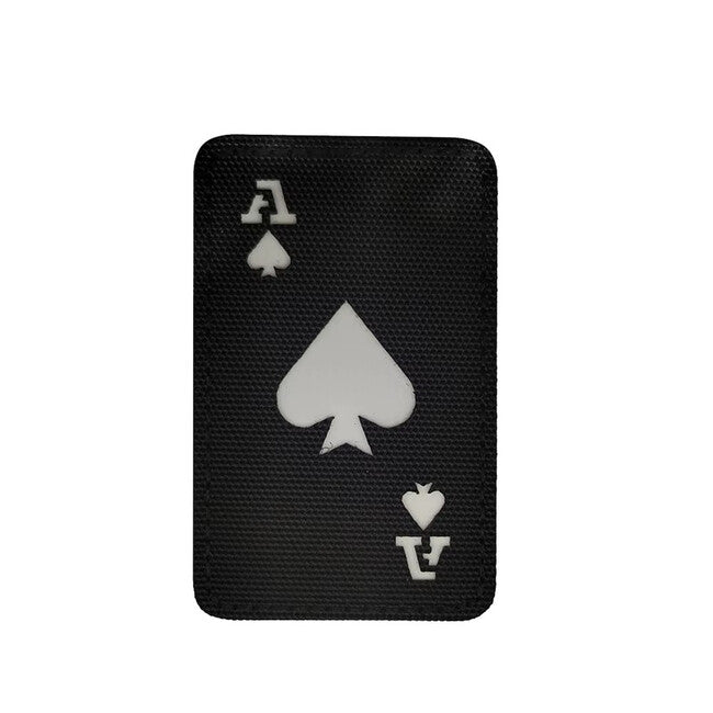 WARAGOD Poker Cards Ace на Spades нашивка, черна