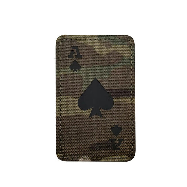 WARAGOD Покер карти Ace на Spades нашивка, горска
