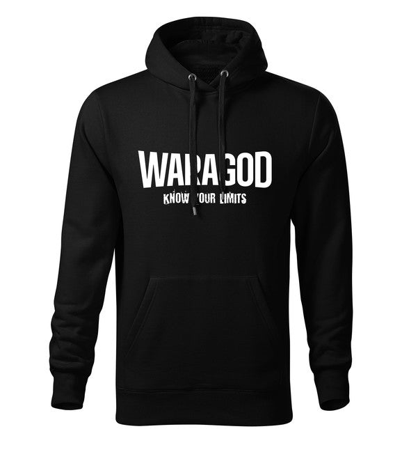 WARAGOD "Know Your Limits" суитшърт с качулка мъжки, черен 300g/m2
