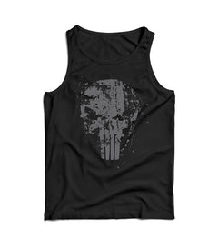 DRAGOWA moška majica brez rokavov Frank The Punisher 160 g/m², črna