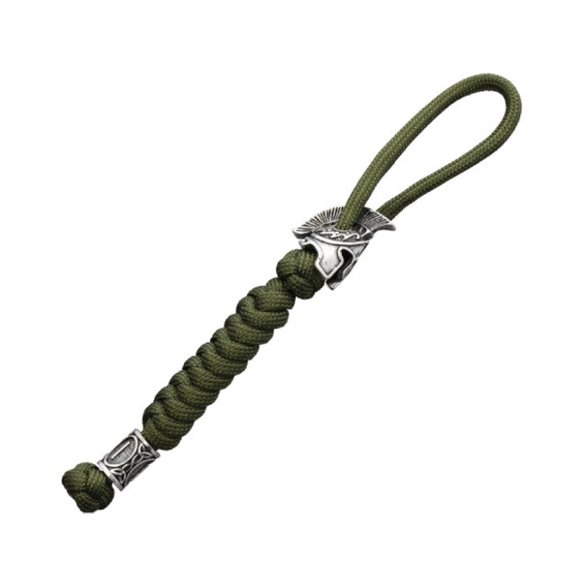 WARAGOD Spartan паракорд гривна за ключове Nénar, зелена