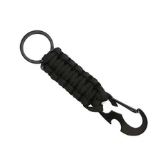 WARAGOD Sanya Paracord Επιζίας Πολυλειτουργικό Μπρελόκ 4 σε 1, Μαύρο