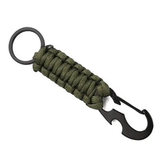 WARAGOD Sanya paracord survival πολυλειτουργική μπρελόκ 4 σε 1, πράσινο