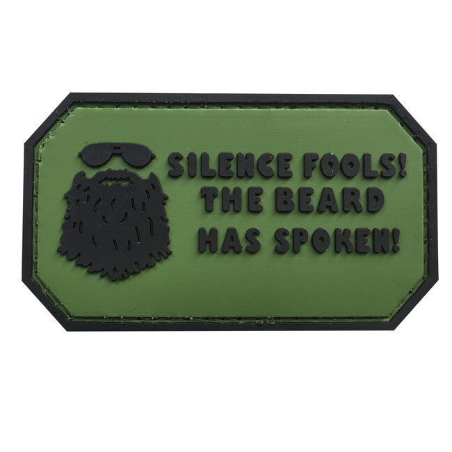WARAGOD Silence Fools PVC нашивка, зелена