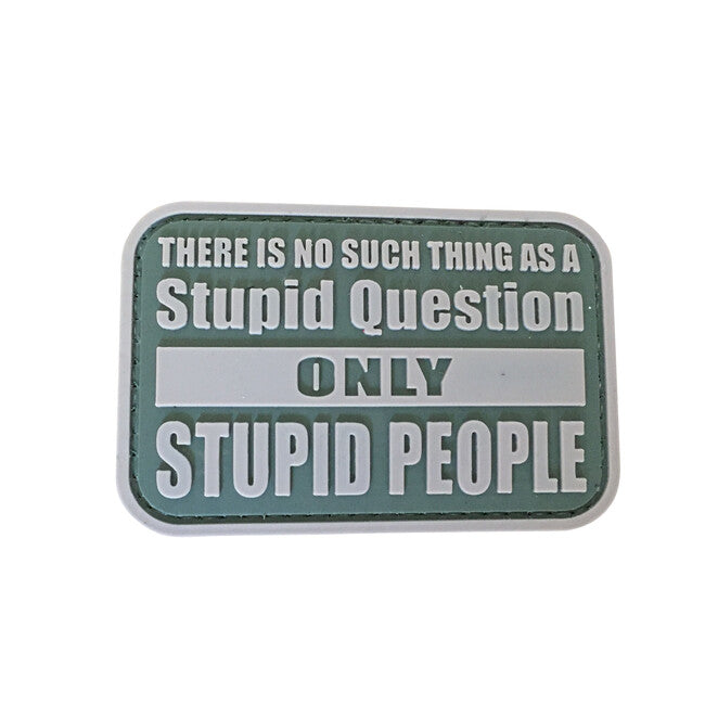 WARAGOD Stupid Questions PVC нашивка