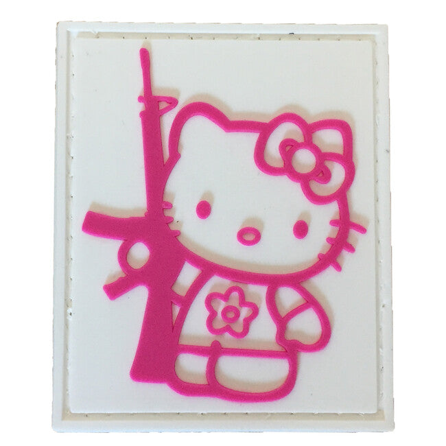WARAGOD Tactical Kitty с оръжие PVC нашивка