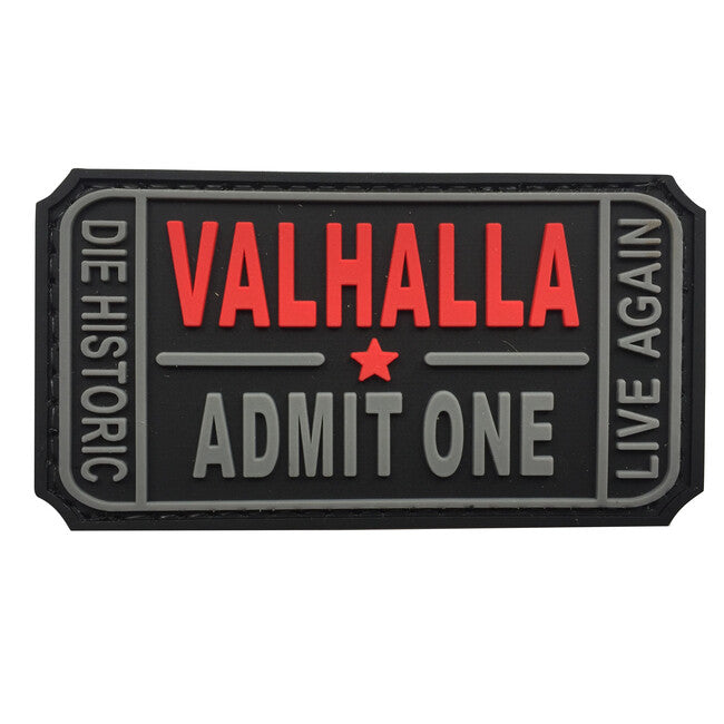 WARAGOD Valhalla Admit PVC нашивка, черна