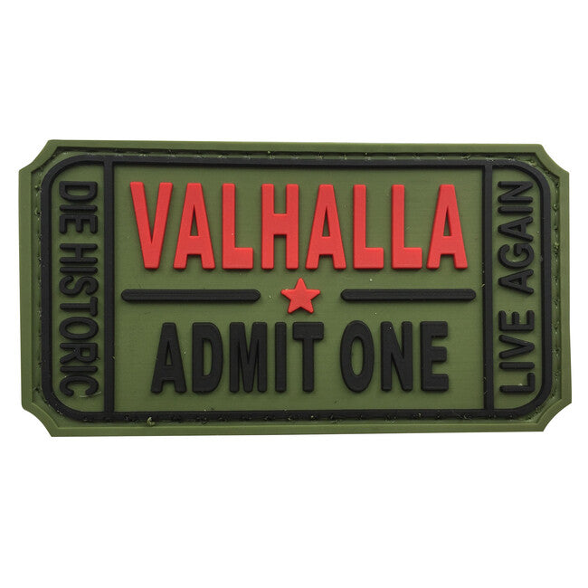 WARAGOD Valhalla Admit PVC нашивка, зелена