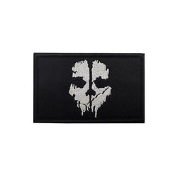 WARAGOD Call of Duty Ghost Mask Κεντημένη Σήμανση, Μαύρο-Λευκό