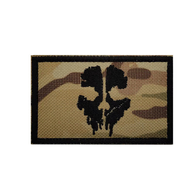 WARAGOD Call на Duty призрачна маска нашивка с бродерия, МултиКам