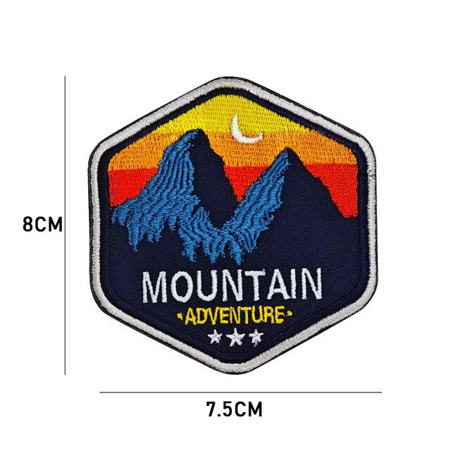 WARAGOD Mountain Camping вышивана нашивка 01