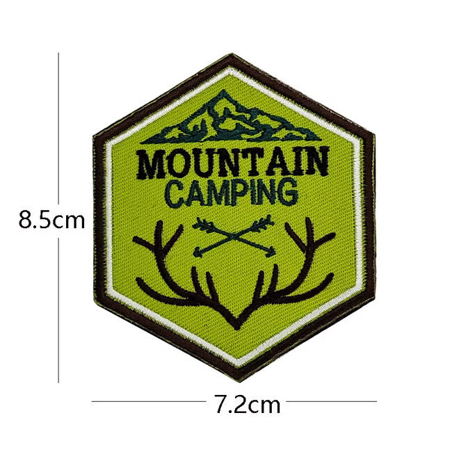 WARAGOD Mountain Camping вишивана нашивка 04