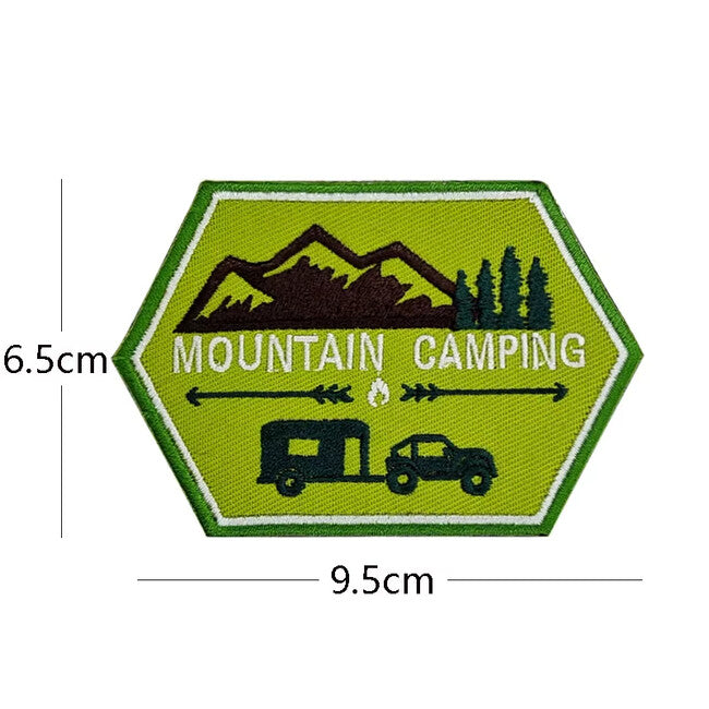 WARAGOD Mountain Camping вишивана нашивка 07