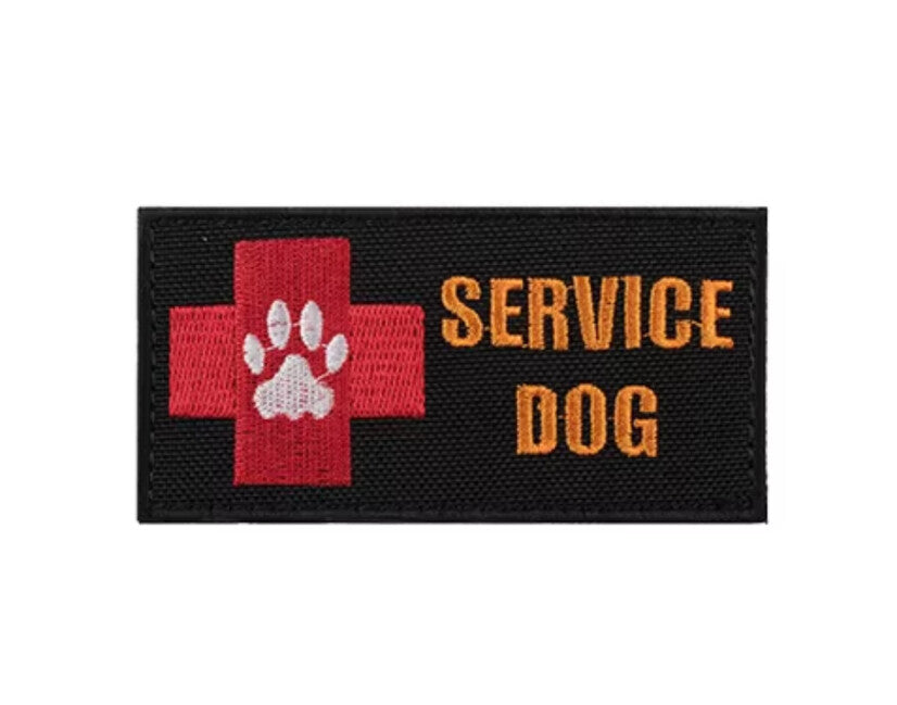 WARAGOD Service Dog Rescue Team нашивка с бродерия, черна