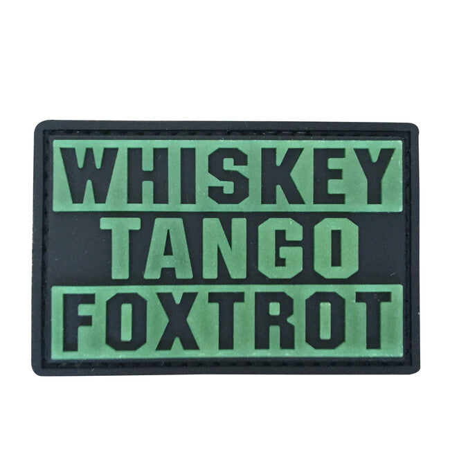 WARAGOD Whiskey Tango PVC нашивка, светеща