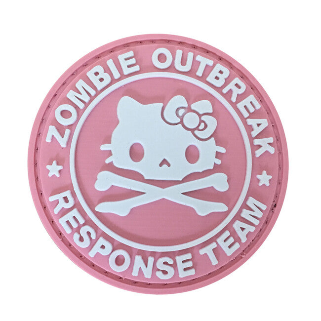 WARAGOD Zombie Outbreak Kitty PVC нашивка, розова