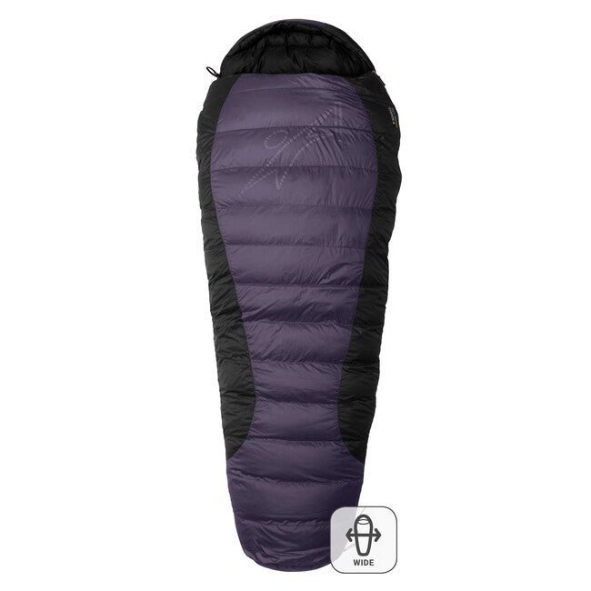 Warmpeace VIKING 900 спален чувал 180 см WIDE R, железен/сив/черен