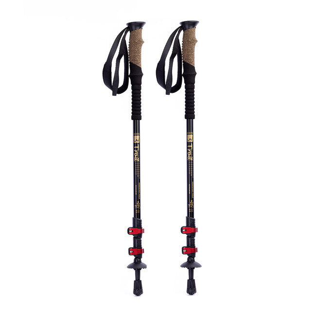 Warp Trail EVO trekové paličky, black-gold, 140 cm