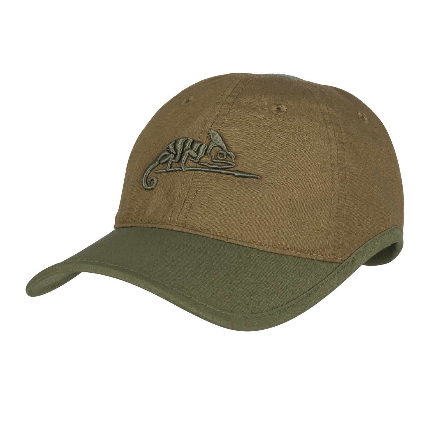 Helikon-Tex šiltovka PolyCotton Ripstop logom, Coyote / Olive Green