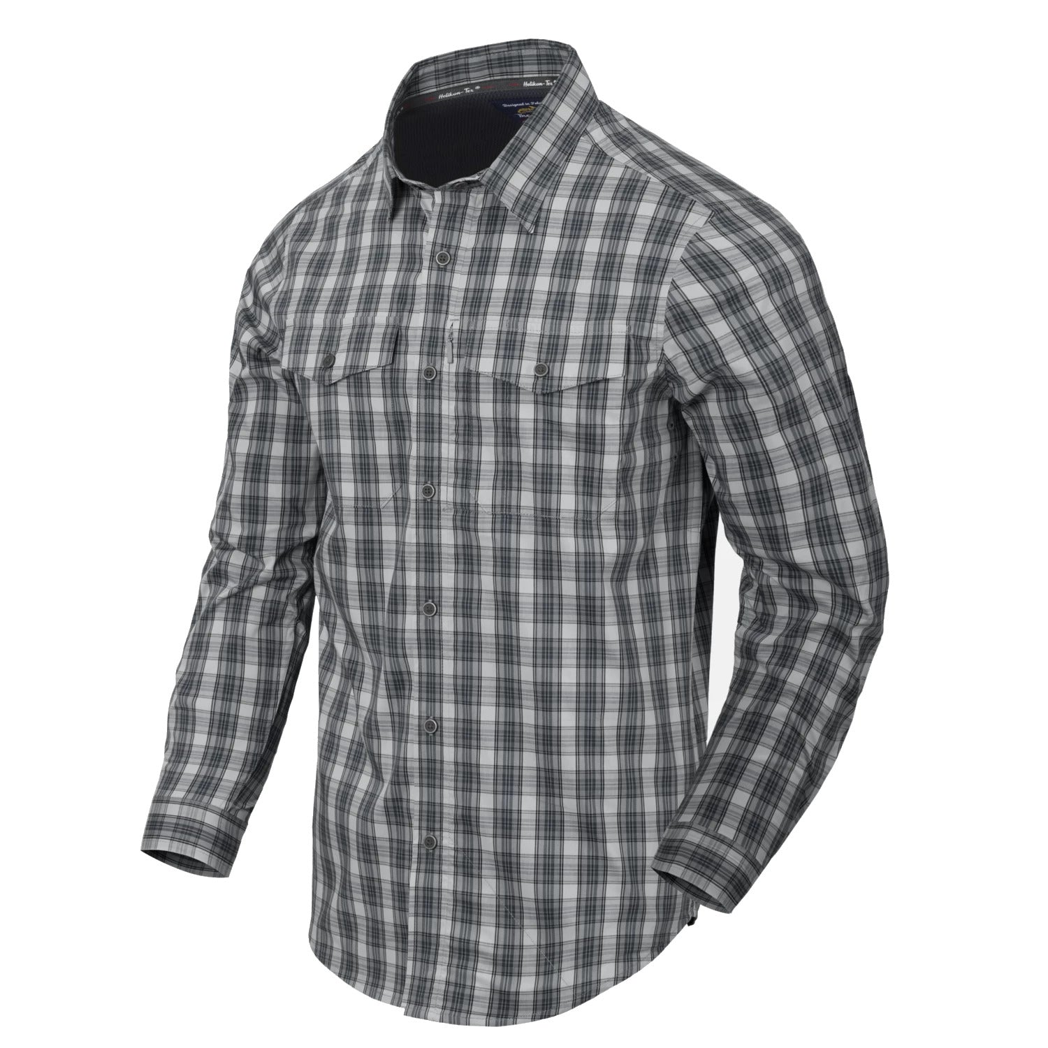 Helikon-Tex košeľa taktická na skryté nosenie, Foggy Grey Plaid