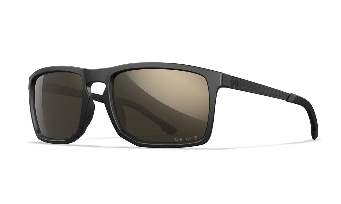 Wiley X Axe слънчеви очила Captivate Polarized Tungsten Mirror, Matte Black