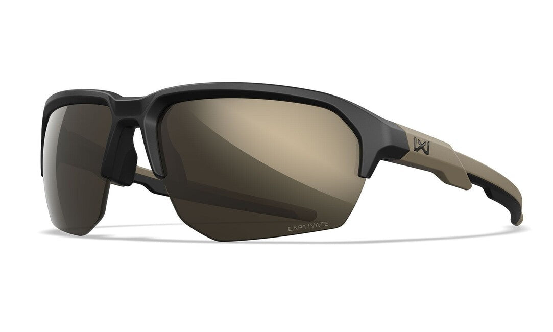 Слънчеви очила Wiley X Jakl Captivate Tungsten Mirror, Matte черен/тен