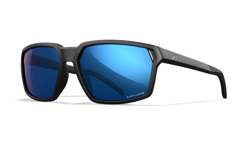 Wiley X Sierra Слънчеви очила Captivate Polarized Blue огледало, мат черни