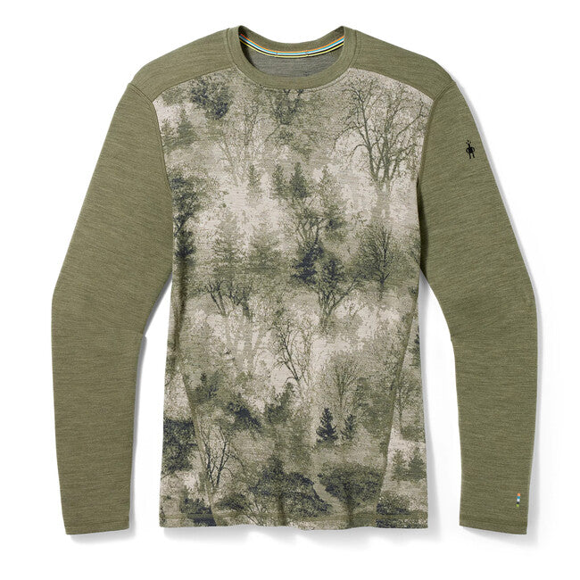 Smartwool Merino 250 Baselayer Crew tričko s dlhým rukávom Boxed, winter moss forest