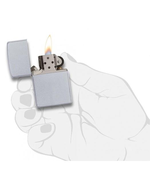 Zippo бензинов запалител Satin Chrome