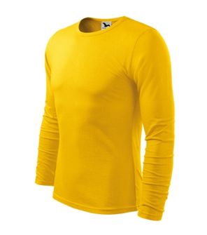 Мъжка тениска с дълъг ръкав Malfini Fit-T LS, жълта