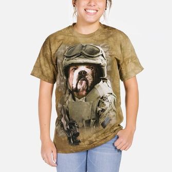 The Mountain 3D тениска Army Dog, Unisex