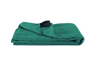 BasicNature Хавлиена кърпа 75 x 150 cm океанско зелено с ръкав