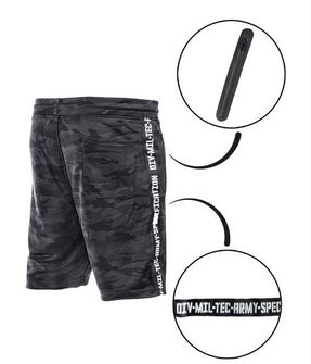 Mil-tec Training мъжки къси спортни панталони, тъмен камуфлаж