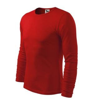 Malfini Fit-T LS мъжка тениска с дълъг ръкав, червена