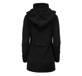 Брандит Женско палто от полар с квадратна форма, черно