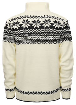 Пуловер Brandit Norwegian със закопчаване с цип, бял