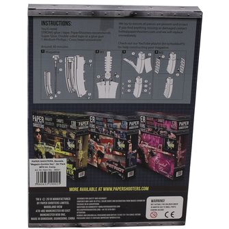 Комплект сгъваеми пистолети Paper Shooters Zombie Magazine, 2 опаковки