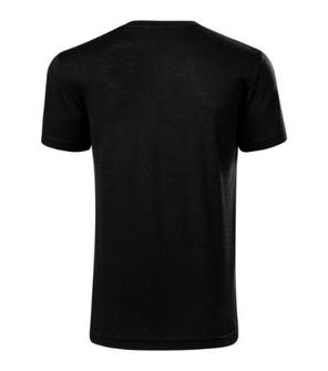 Malfini Merino Rise Мъжка тениска с къс ръкав, черна