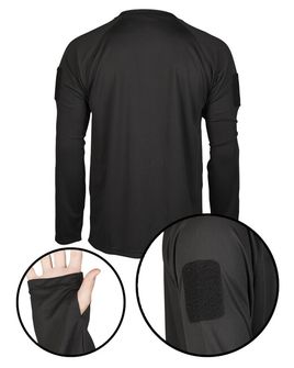 Mil-Tec  Тактическа бързосъхнеща тениска с дълъг ръкав, черна