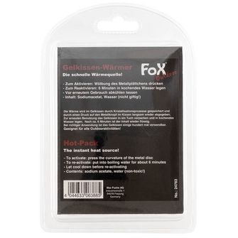 Fox Outdoor Hot Pack незабавен източник на топлина, за многократна употреба, прозрачен
