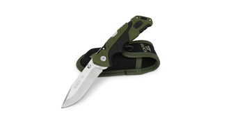 Джобно ножче Buck с калъф, 9,2 cm, зелено