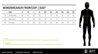 Яке Brandit Frontzip Windbreaker, цвят камел