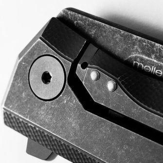 Lionsteel Myto е високотехнологичен EDC затварящ се изцяло черен нож с острие от стомана M390 и щипка за колан MYTO MT01B BW