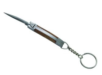 Нож за закачалки Laguiole DUB099, острие 6 cm, стомана 420, дръжка дъб
