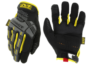 Работни ръкавици Mechanix M-Pact черни/жълти