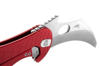 Нож тип KARAMBIT на Lionsteel, разработен в сътрудничество с Emerson Design. L.E. ONE 1 A RS Червено/каменна мивка