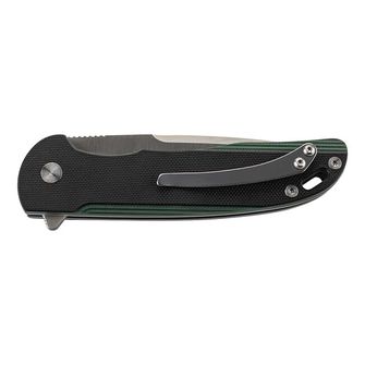 Едноръко джобно ножче Herbertz Einhandmesser 9 cm, черно-зелено, G10