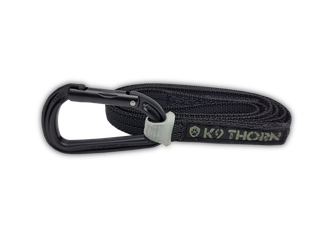 K9 Thorn Неплъзгаща се каишка с Petzl карабинер, черна, XL
 